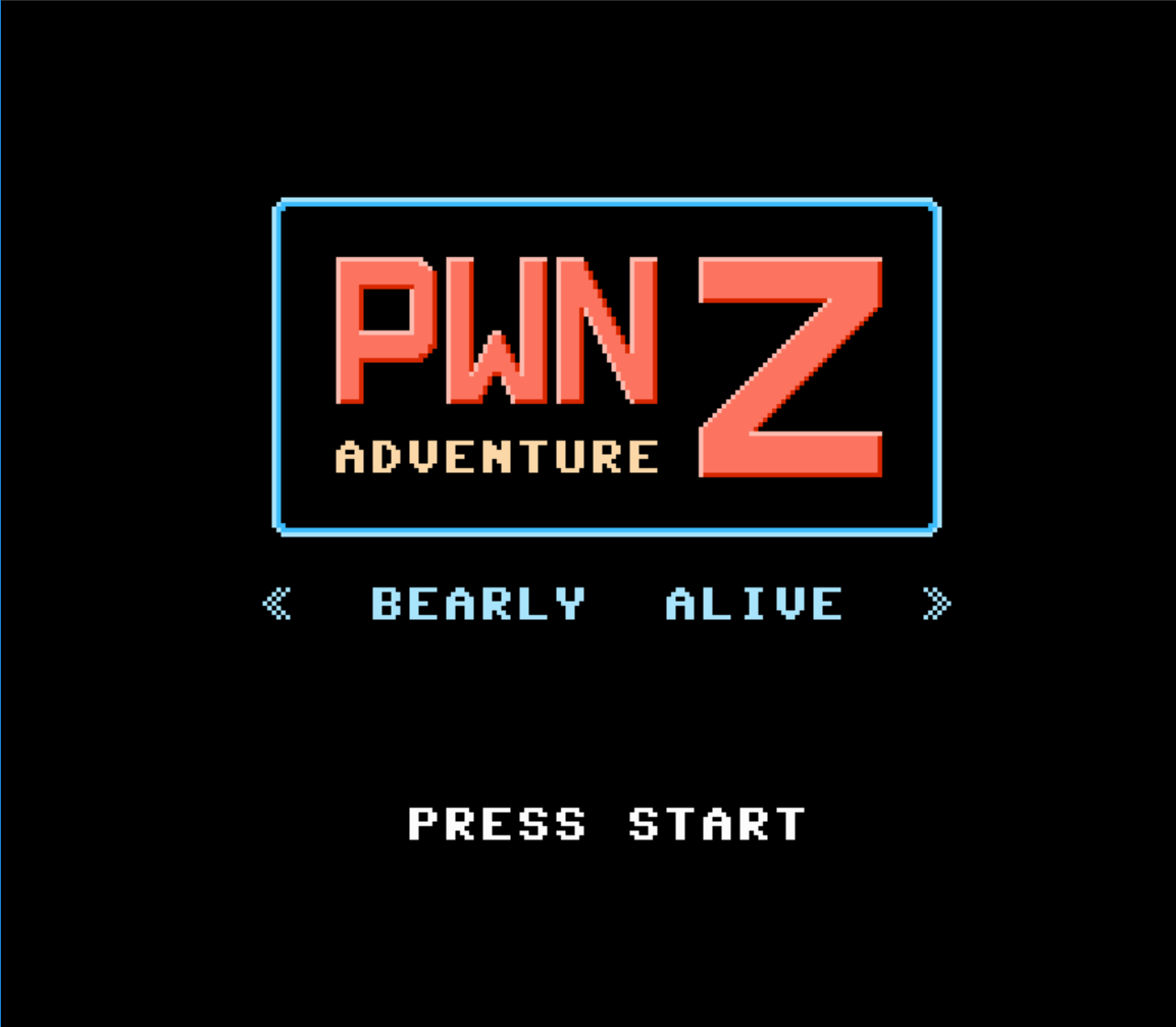 Pwn Adventure Z Title Screen