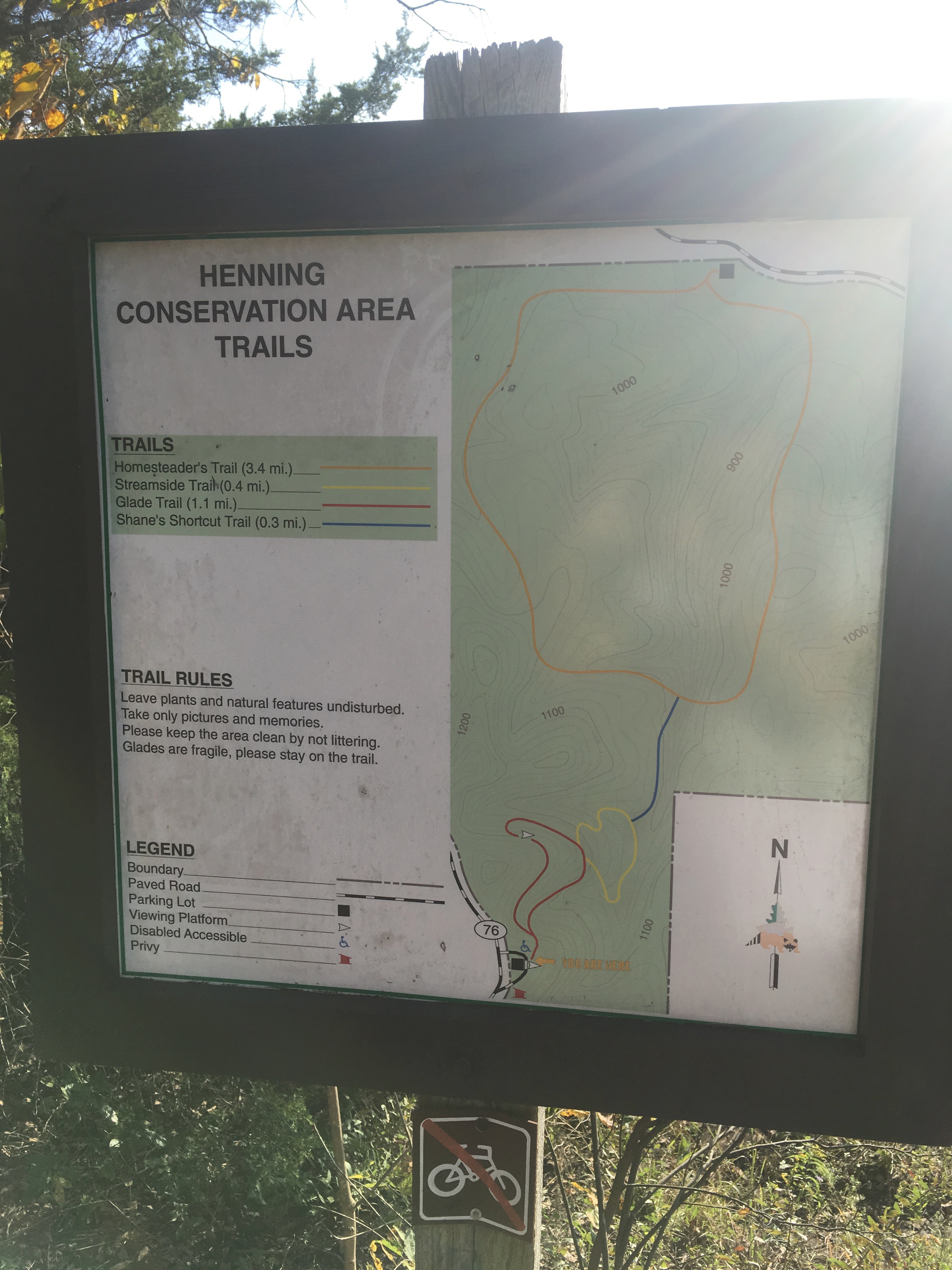 Henning Conservation Area trail map